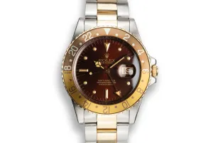 1979 Rolex Two-Tone GMT-Master 16753 with Rootbeer Nipple Dial