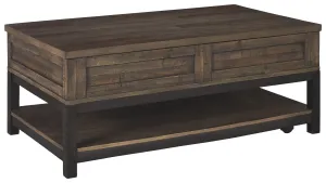 Johurst - Grayish Brown - Lift Top Cocktail Table