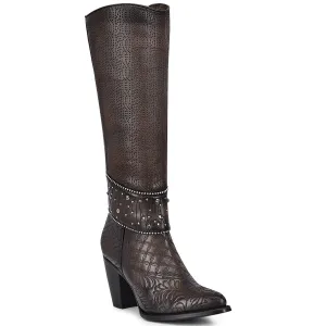 Swarovski Crystals Tall Boot