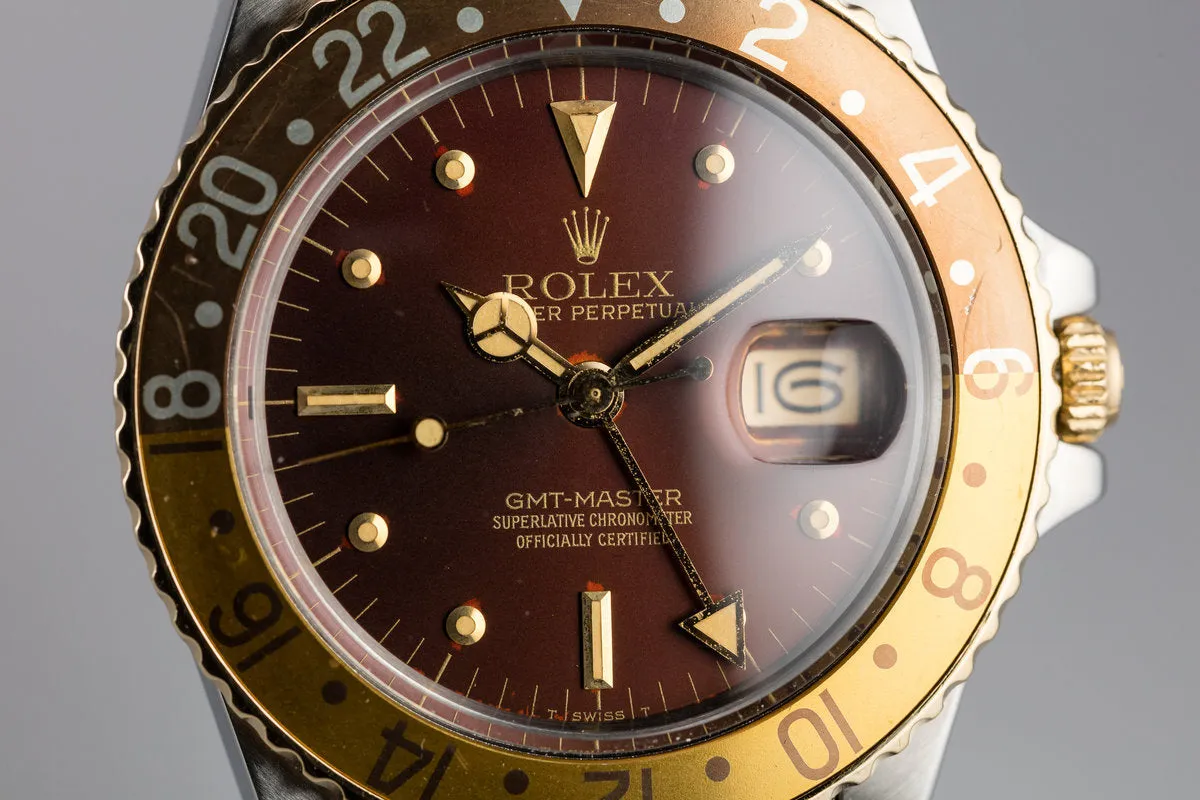 1979 Rolex Two-Tone GMT-Master 16753 with Rootbeer Nipple Dial