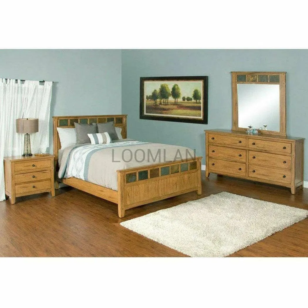 64x35" Rustic Wood Dresser for Small Bedroom