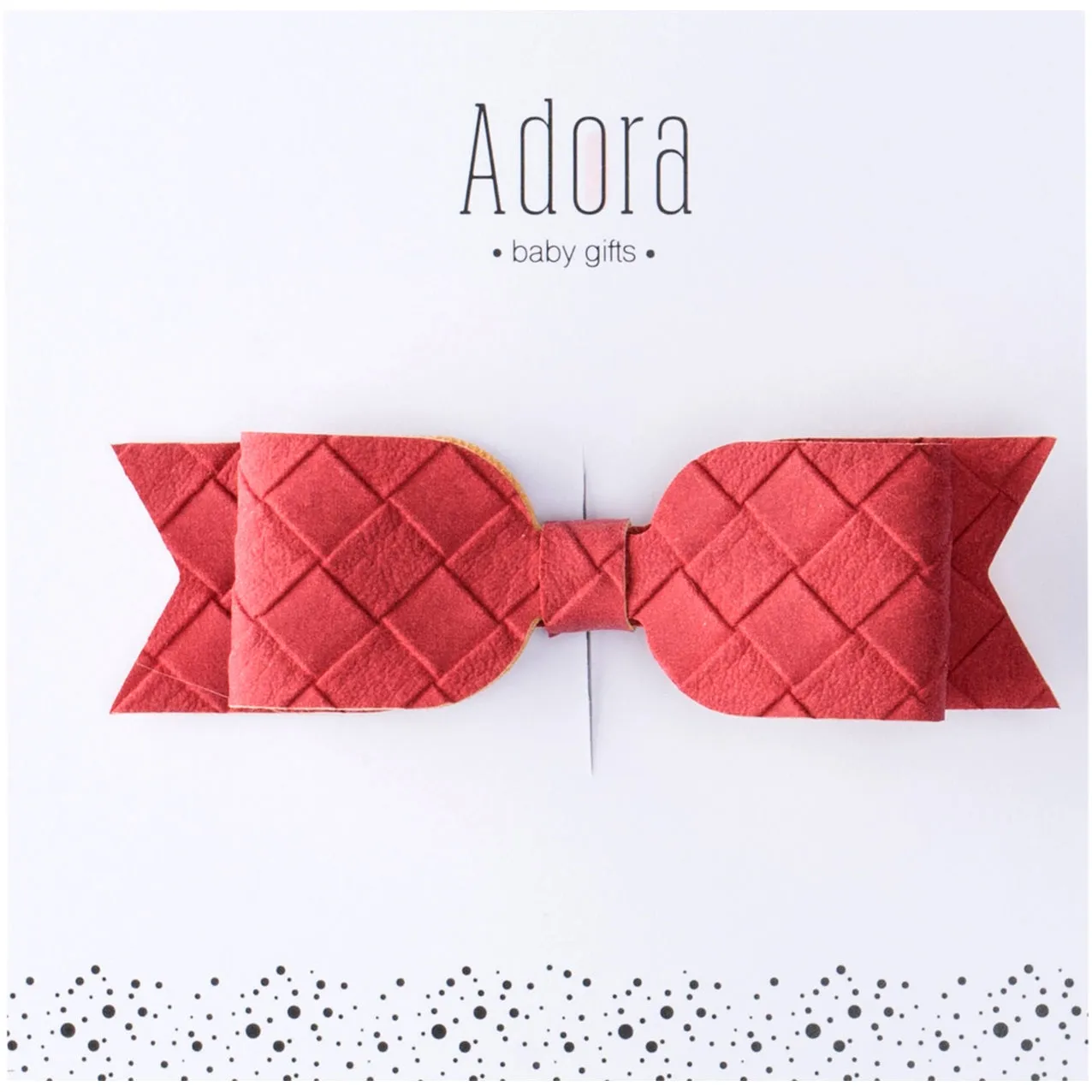 Adora Suede Bow Clip