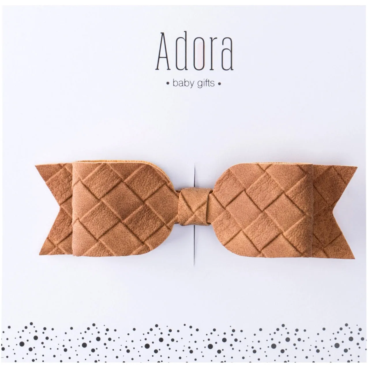 Adora Suede Bow Clip