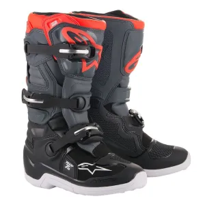 Alpinestars Tech 7S Youth Motocross Boots, Black/Grey/Red