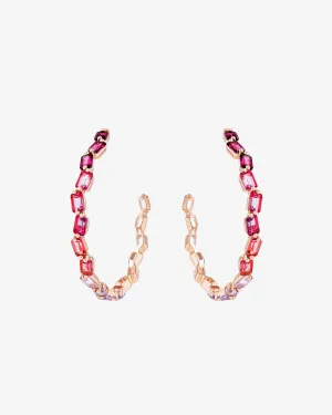 Ann Red Ombre Mega Hoops