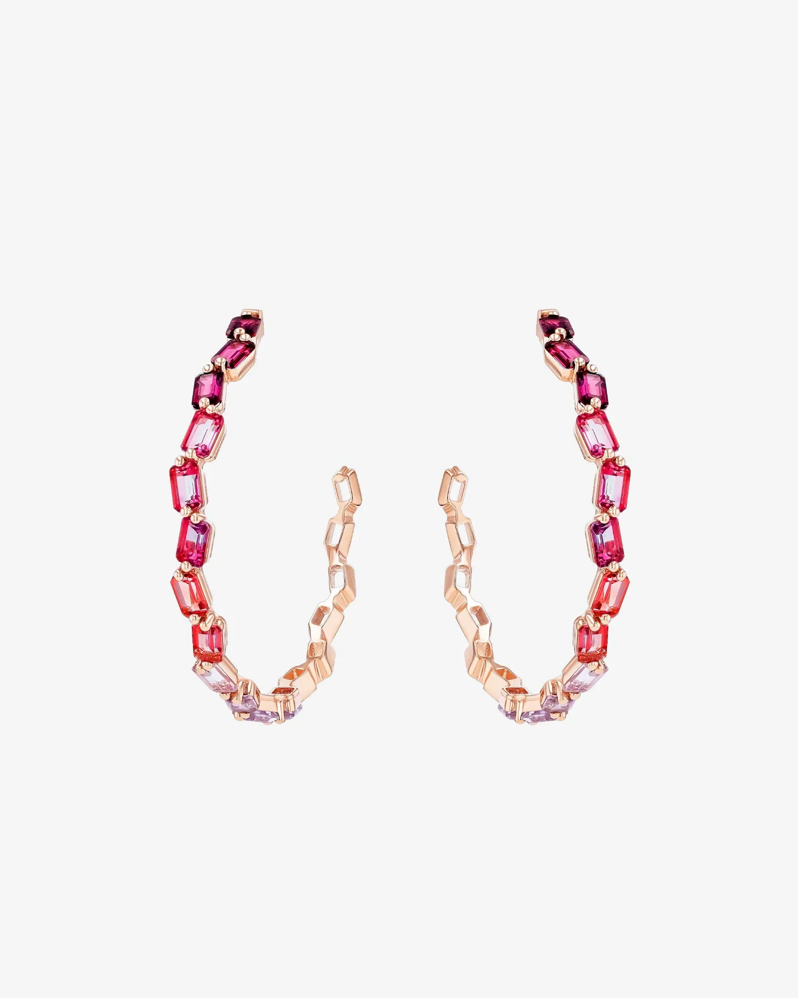 Ann Red Ombre Mega Hoops