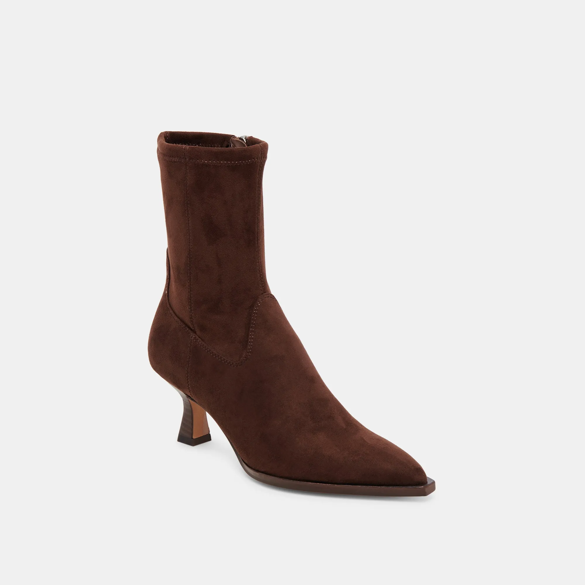 ARYA WIDE CALF BOOTS DK BROWN STELLA SUEDE