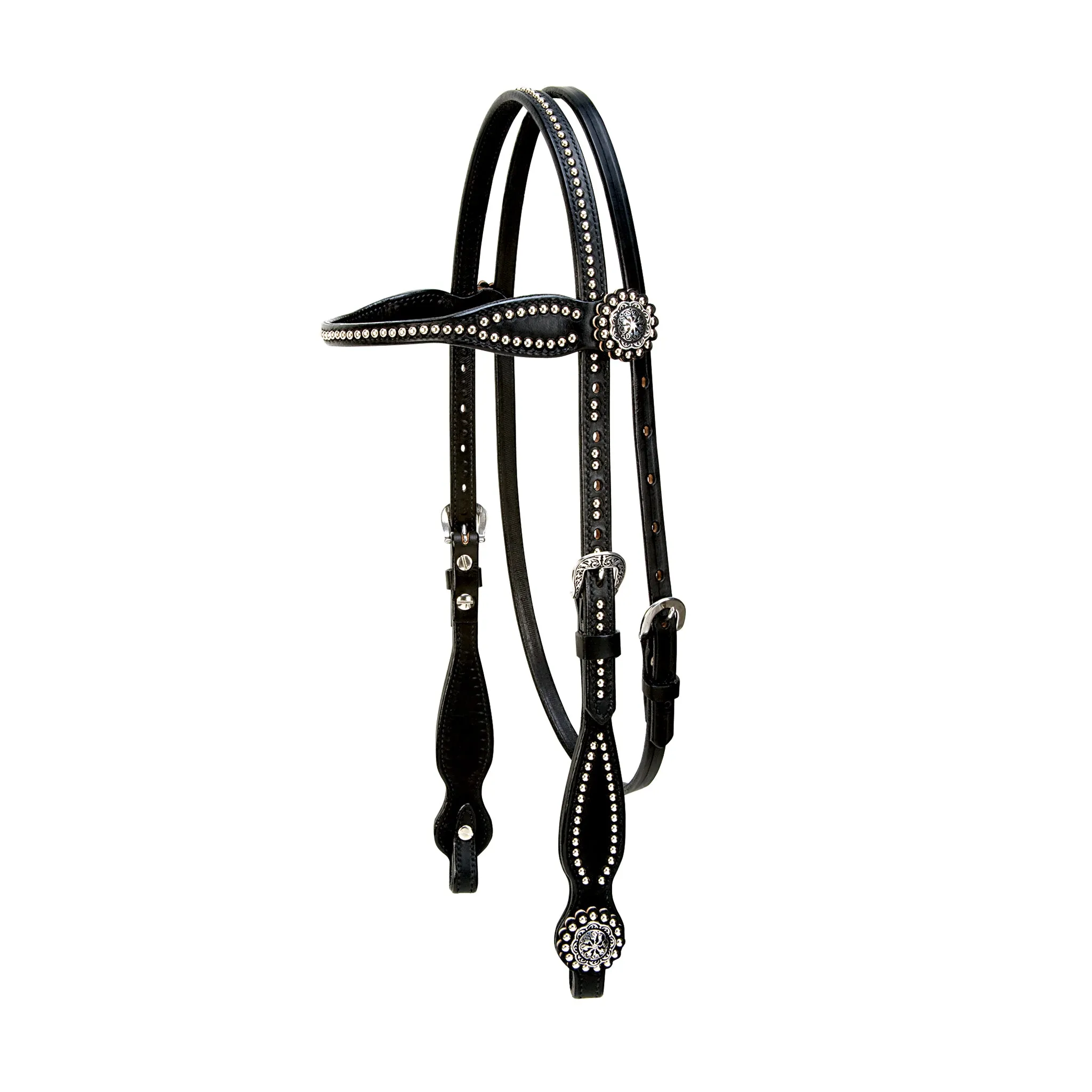 Back in Black Browband Headstall