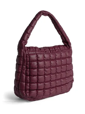 Bradley Pillow Puffer Shoulder Bag - Wine