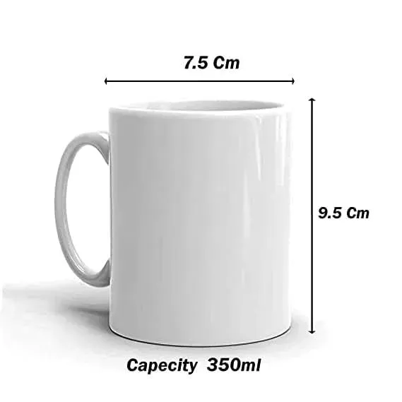 Bubu Dudu Couple Fight Cute Printed Mug to Gift for Married Couple Girlfriend Boyfriend Anniversary Gift (Set of 1)