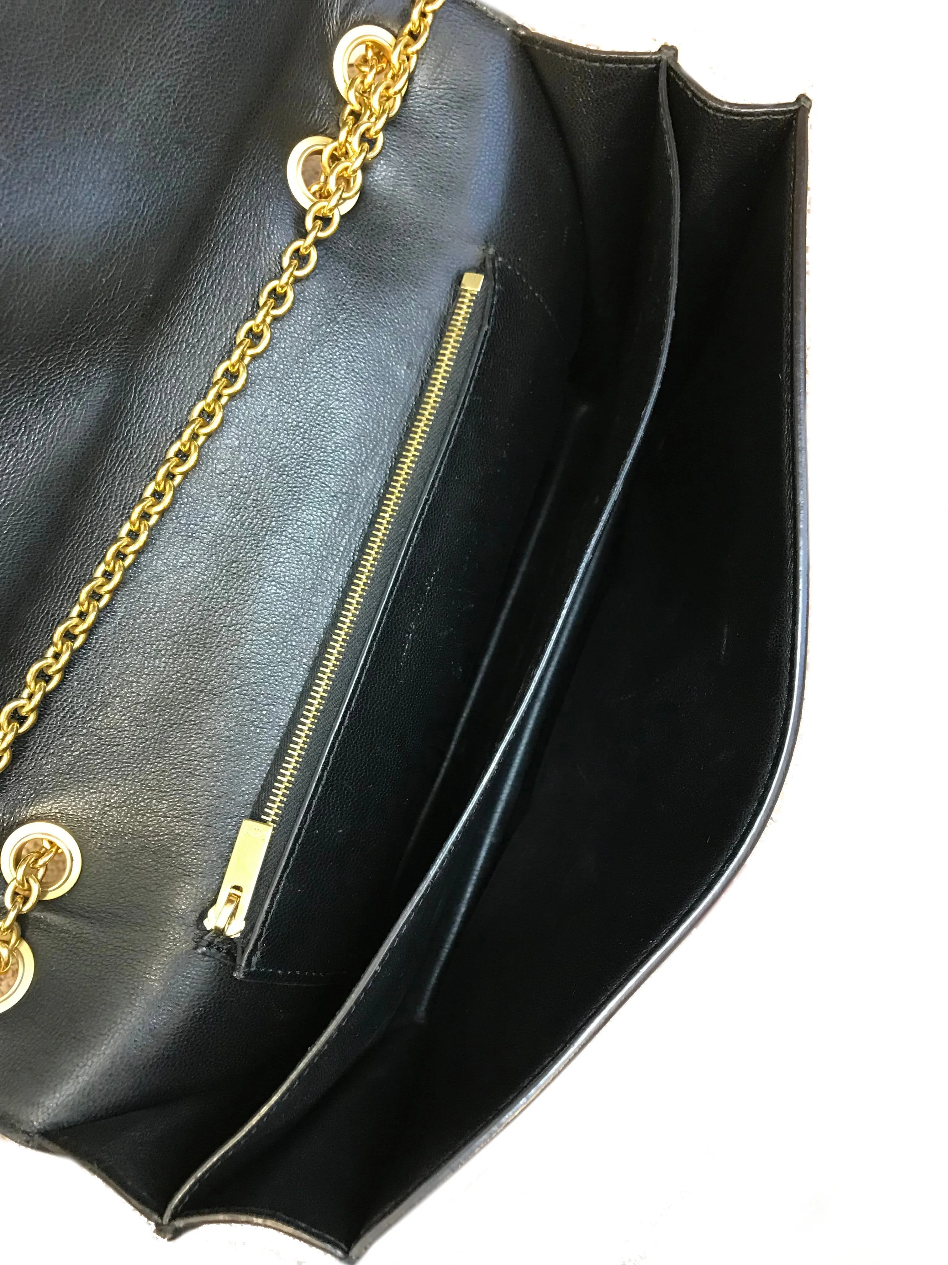 Celine Tricolor Leather Envelope Pocket Bag