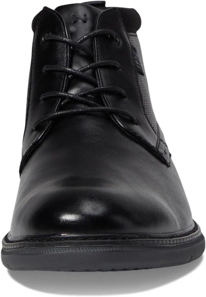 Chase Plain Toe Chukka Contemporary Fashion Boot Nunn Bush, black