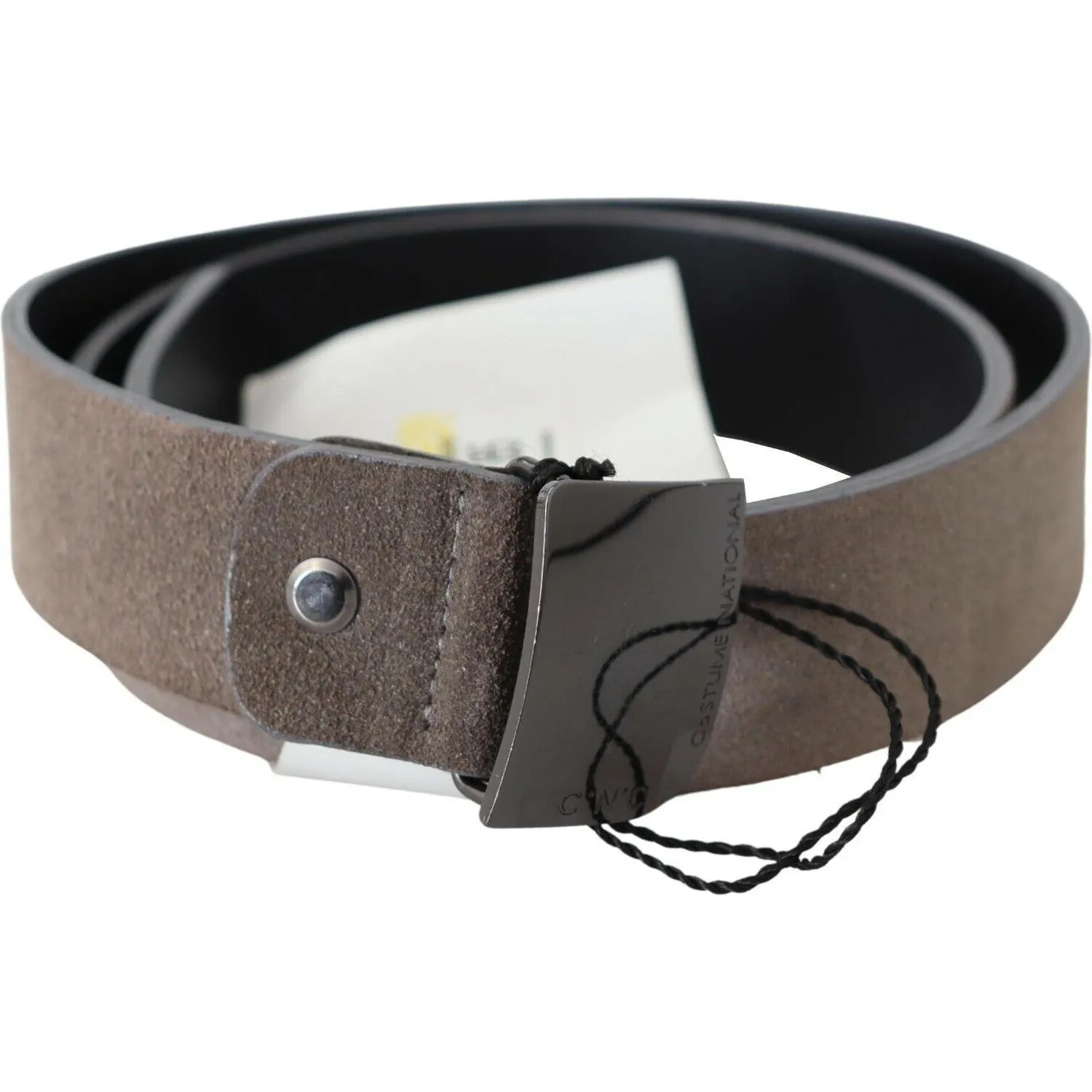 Costume National Classic Brown Leather Adjustable Belt