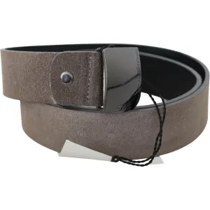 Costume National Classic Brown Leather Adjustable Belt