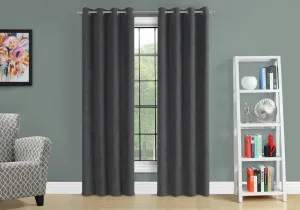 Curtain Panel - 2Pcs / 54"W X 95"H Grey Room Darkening