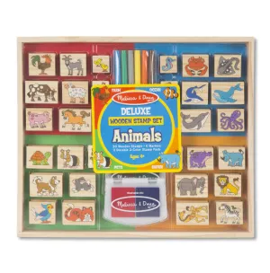 Deluxe Wooden Stamp Set- Animals