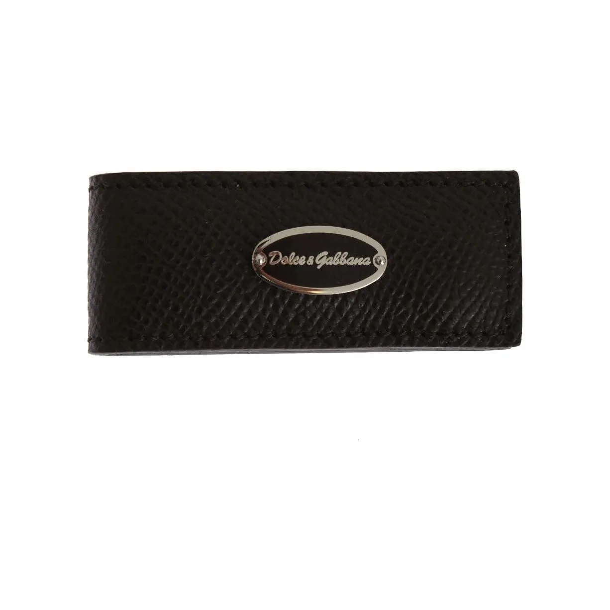 Dolce & Gabbana Elegant Brown Leather Money Clip