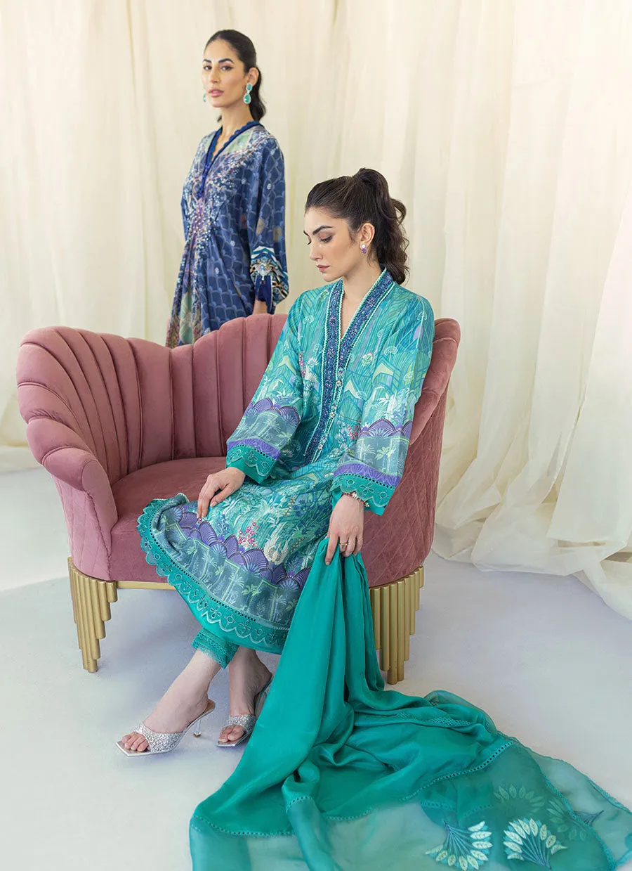 Edna Emerald Shirt and Dupatta