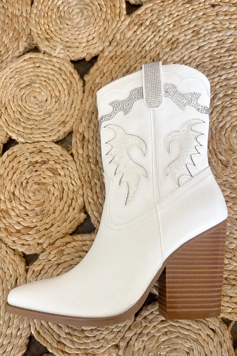 Eva Rhinestone Western Boots