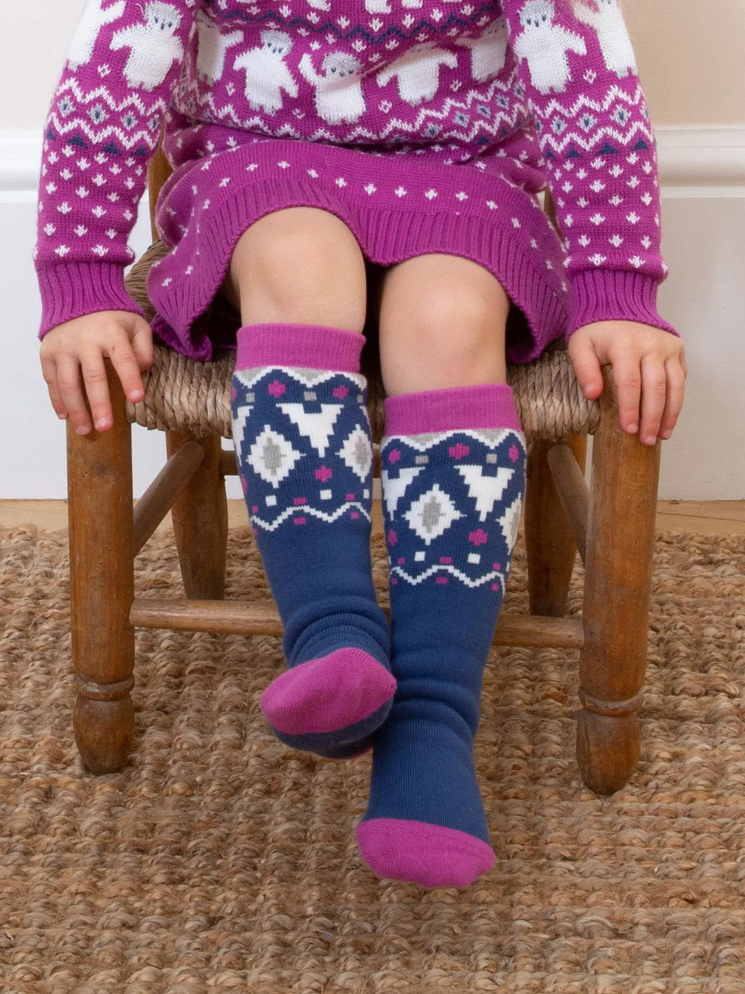 Fair Isle cosy socks