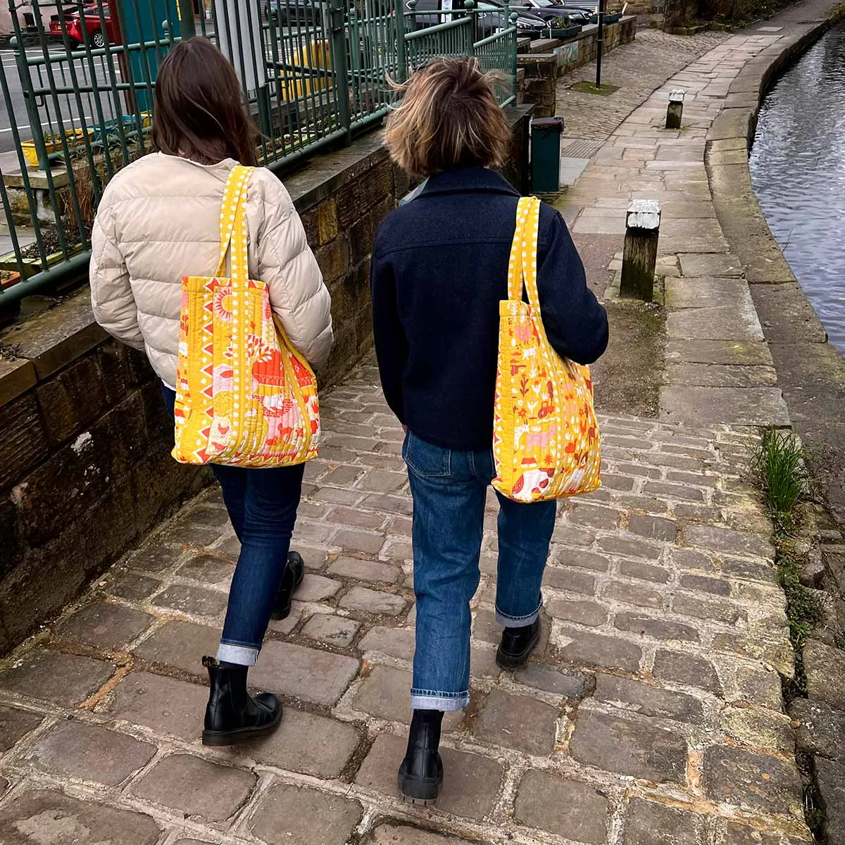 Farm Life Quilted Tote Bag