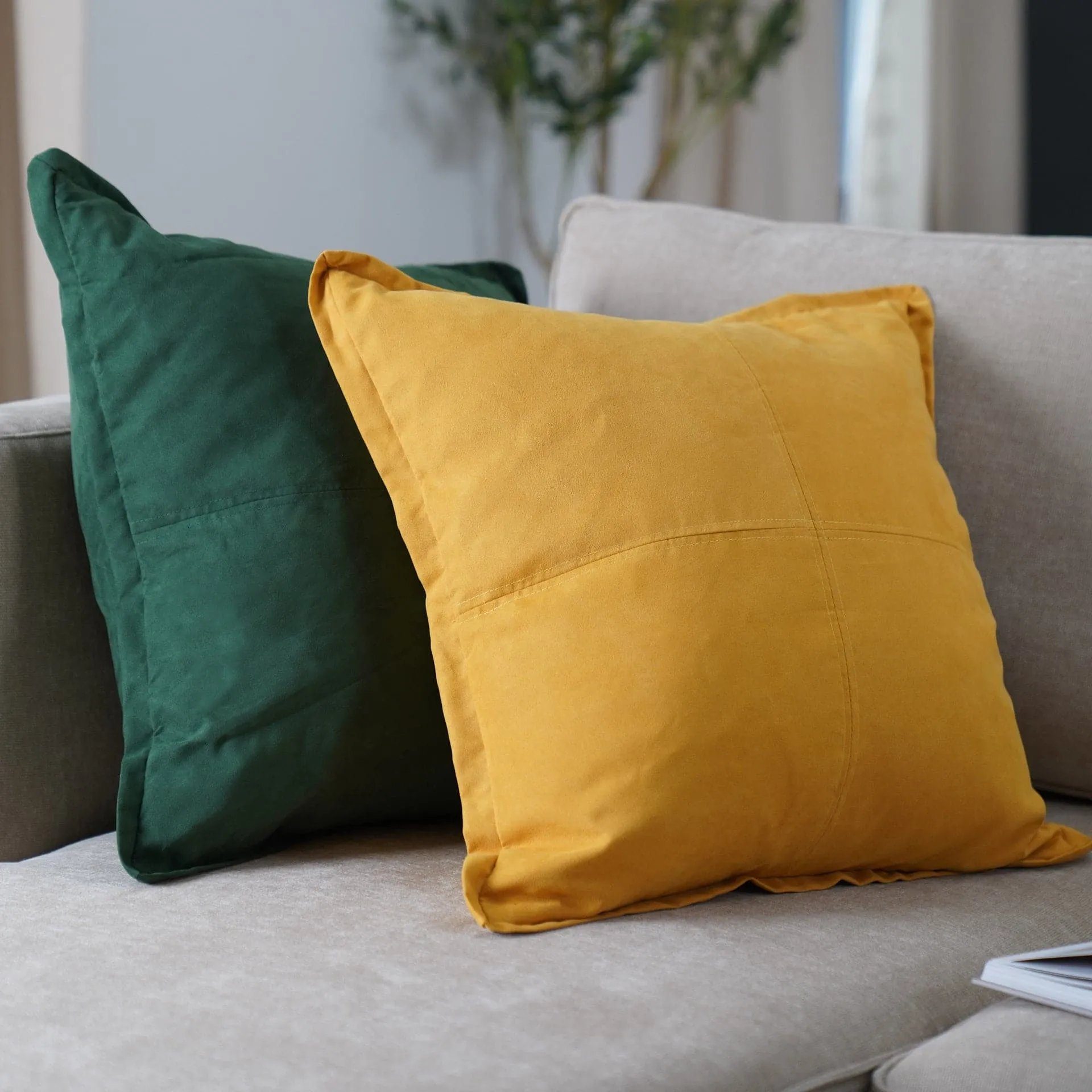 Faux Suede Decorative Pillow