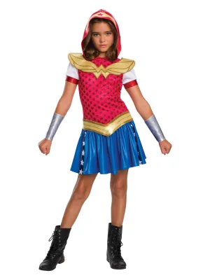 Girls Costume - Wonder Woman Dcshg Hoodie Costume