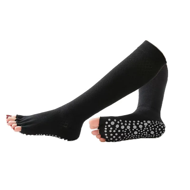 High-Performance Knee-High Yoga Socks