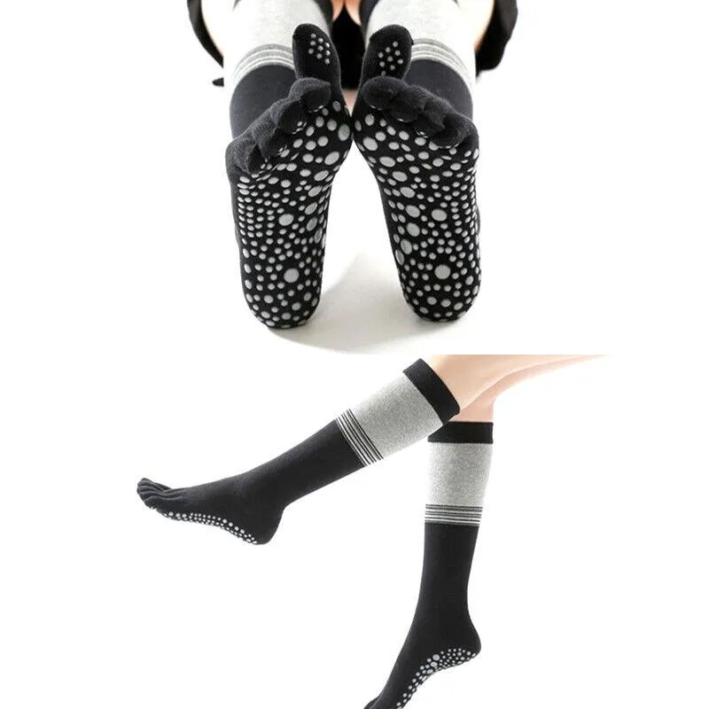 High-Performance Knee-High Yoga Socks