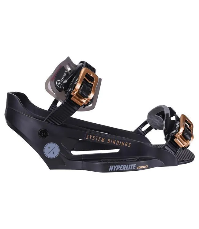 Hyperlite System Lowback Wakeboard Bindings (2025) Black