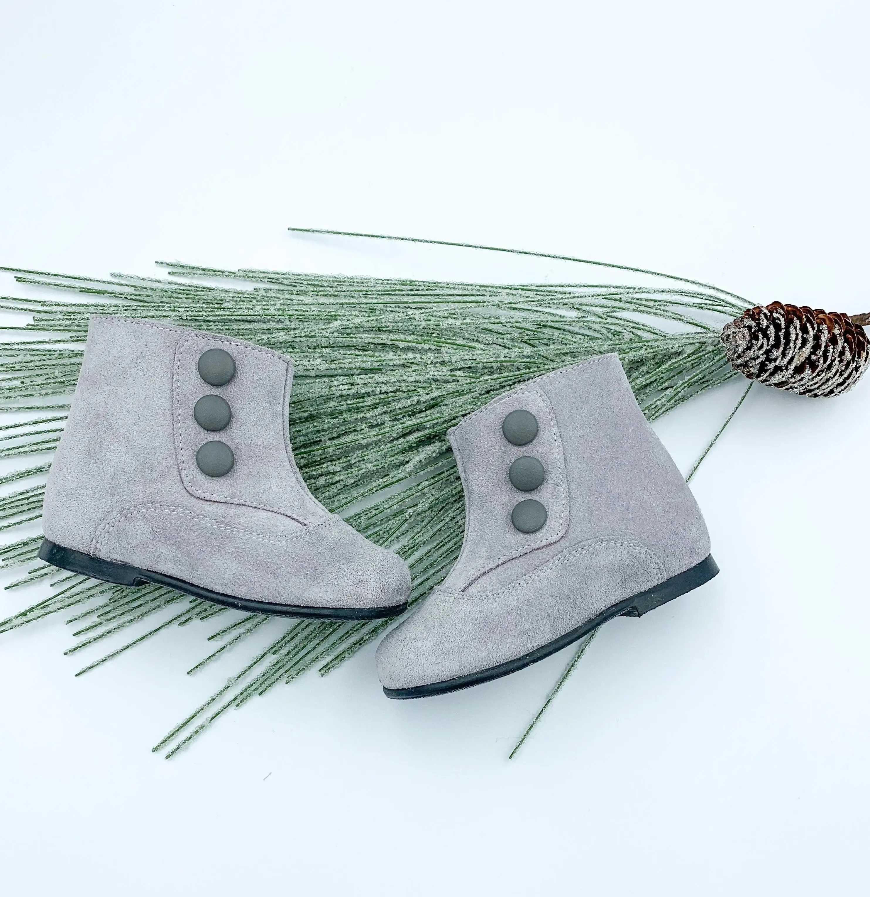 Isla- Grey Suede Boots