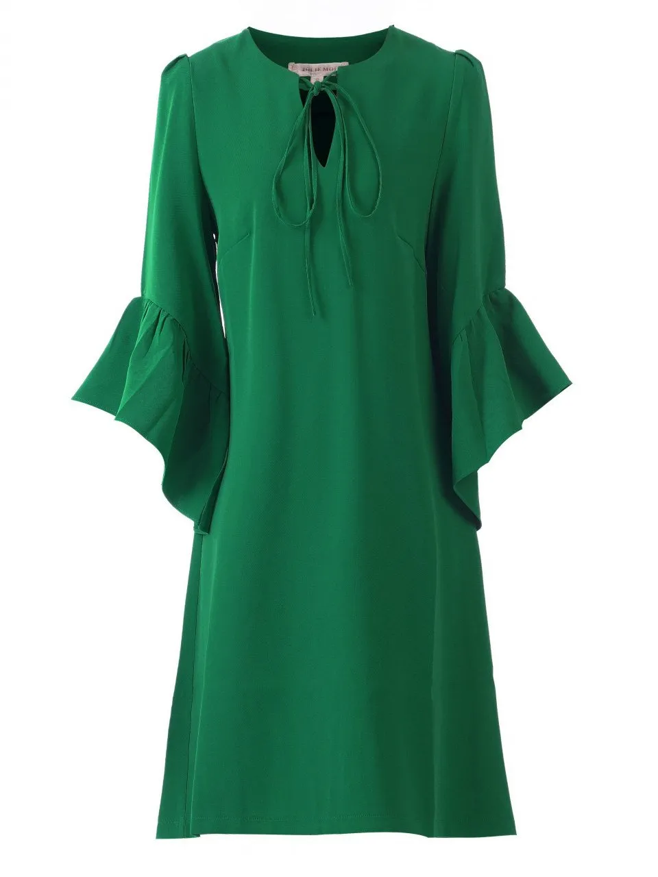 Jolie Moi Flare Sleeve Tunic Dress, Green