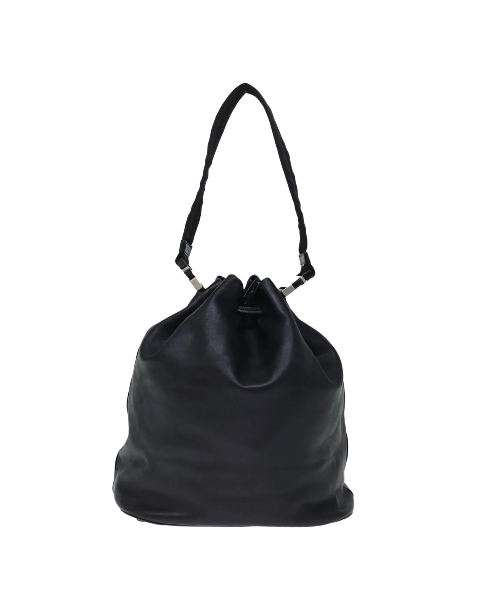 Leather Shoulder Bag with Accessory and Serial Number