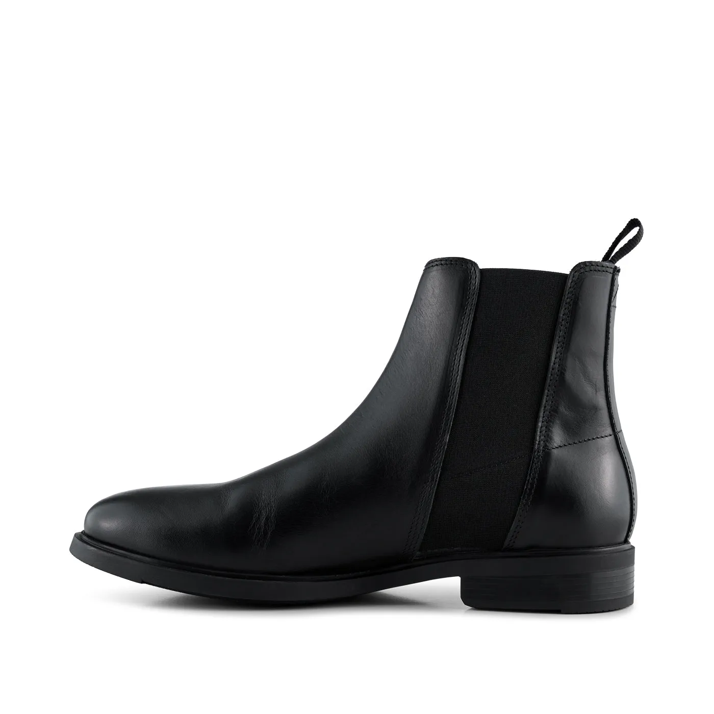 Linea chelsea boot leather - BLACK