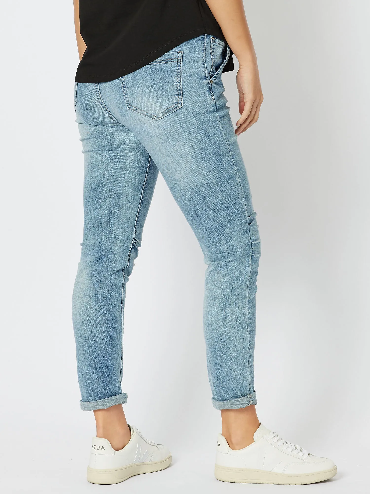 London Stretch Jogger Jean - Denim