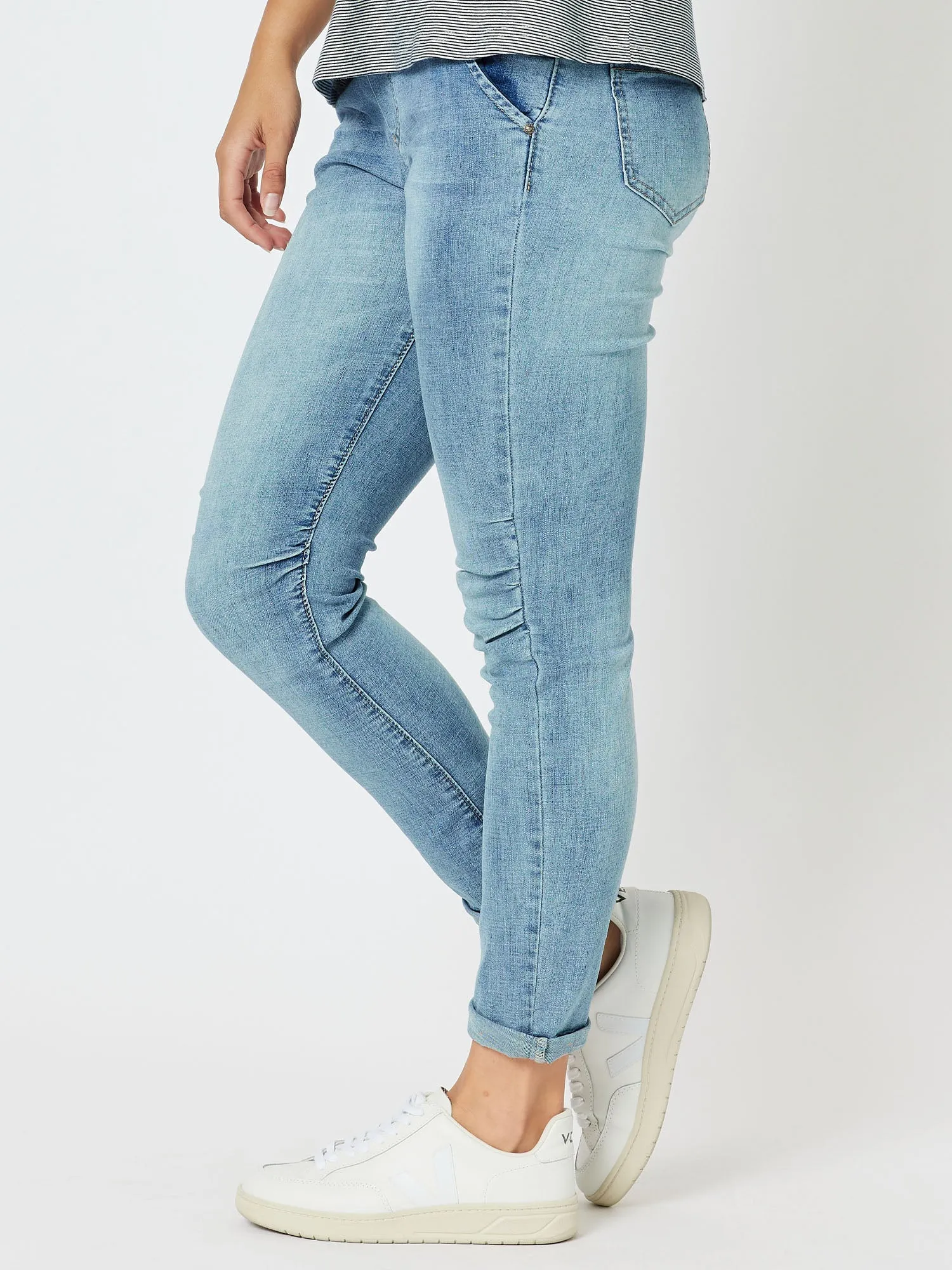 London Stretch Jogger Jean - Denim