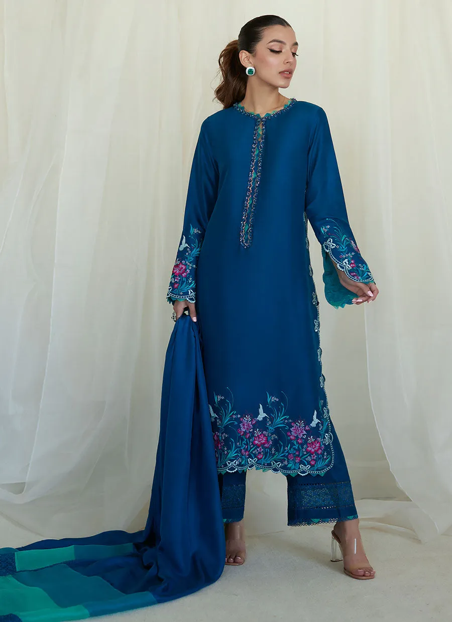 Lumira Teal Shirt and Dupatta