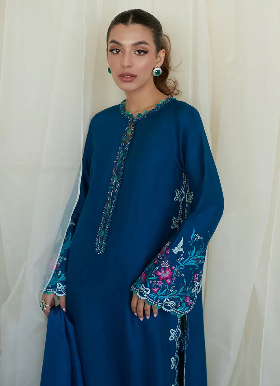 Lumira Teal Shirt and Dupatta