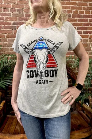 Make America Cowboy Again T-Shirt by Liberty Wear