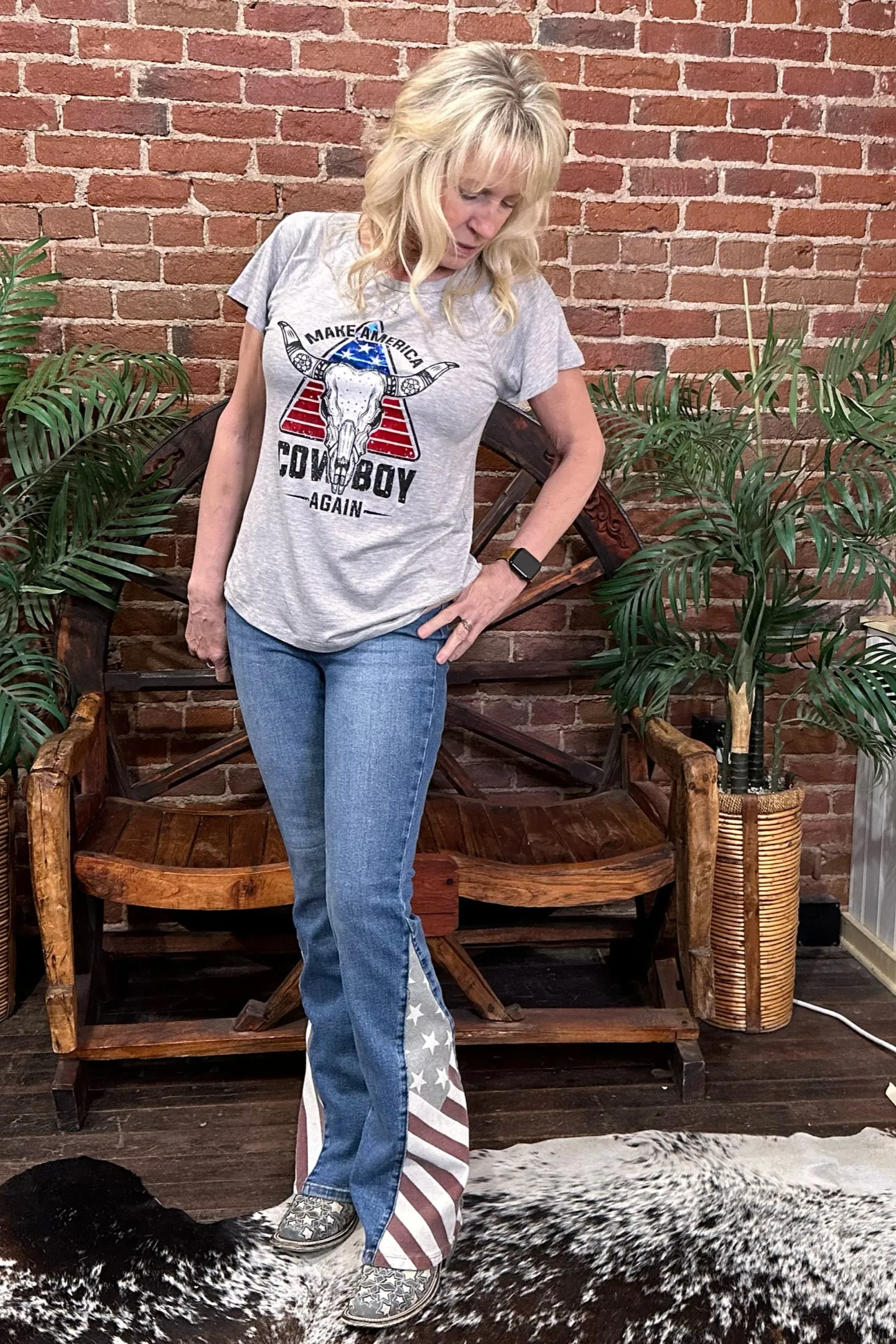 Make America Cowboy Again T-Shirt by Liberty Wear