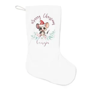 Personalised Santa Stocking, Australian Animals Eucalyptus, Sugar Glider