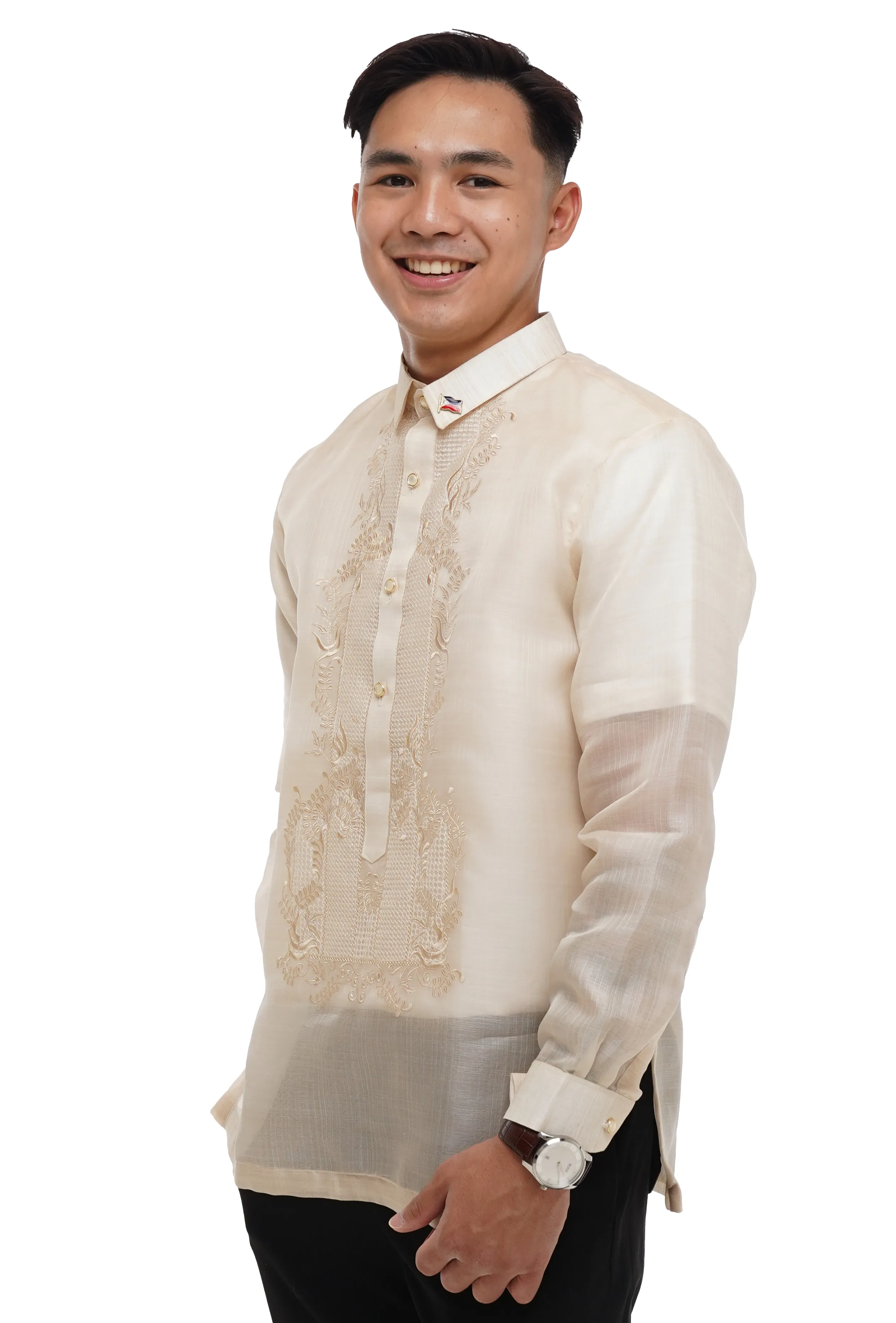 Premium Piña Cocoon Classic Elegant Barong Tagalog Men - Carlos - MR404