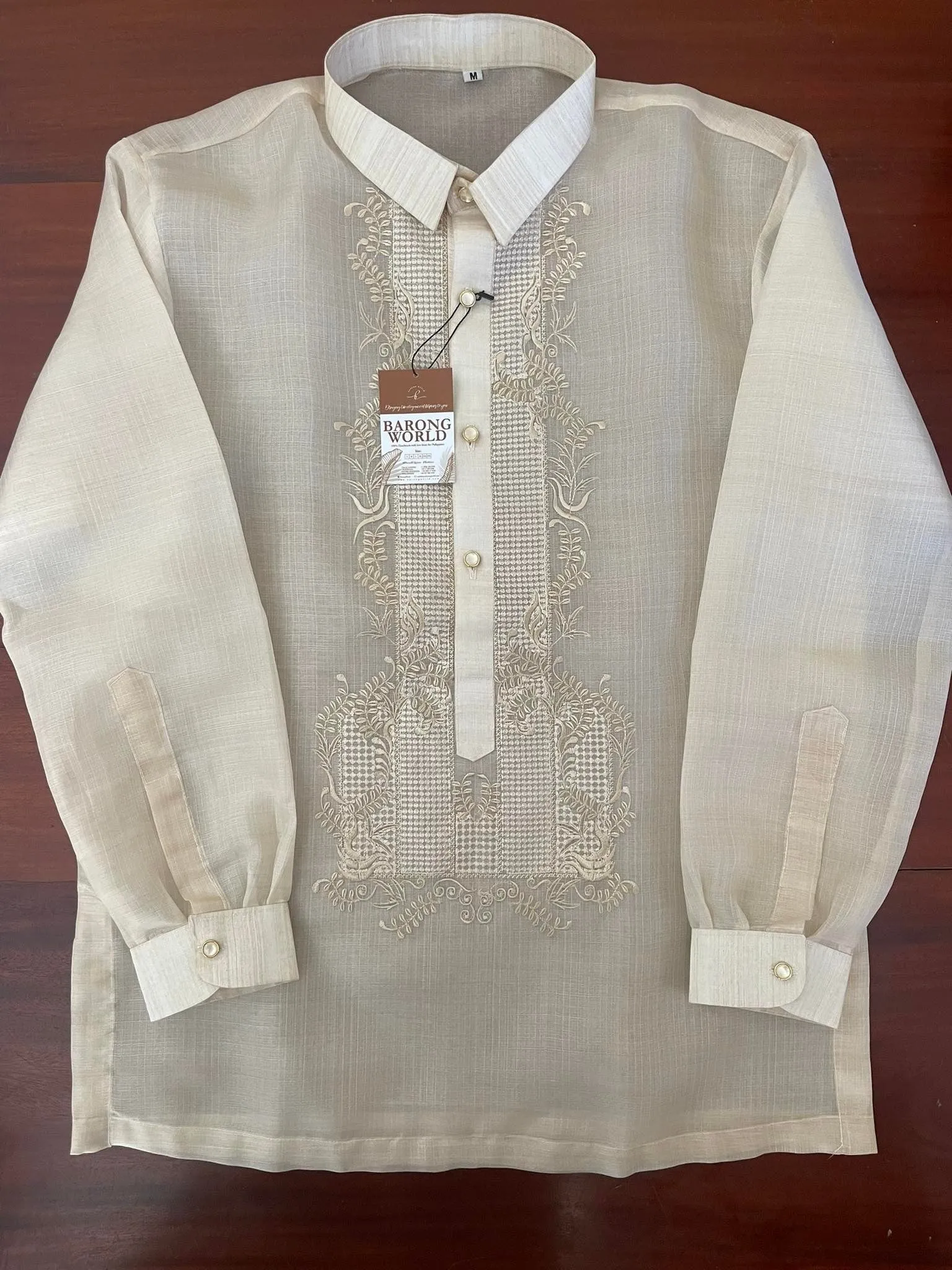 Premium Piña Cocoon Classic Elegant Barong Tagalog Men - Carlos - MR404