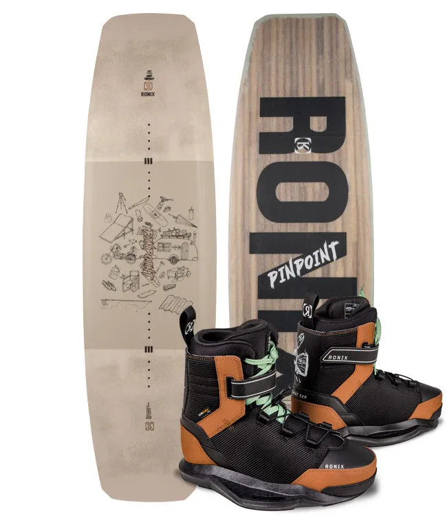 Ronix Pinpoint Wakeboard Package with Diplomat Boots (2025)