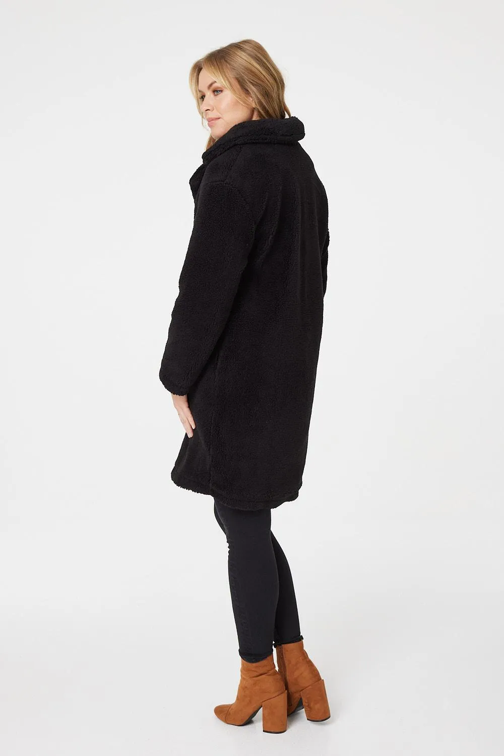 Teddy Faux Fur Longline Coat