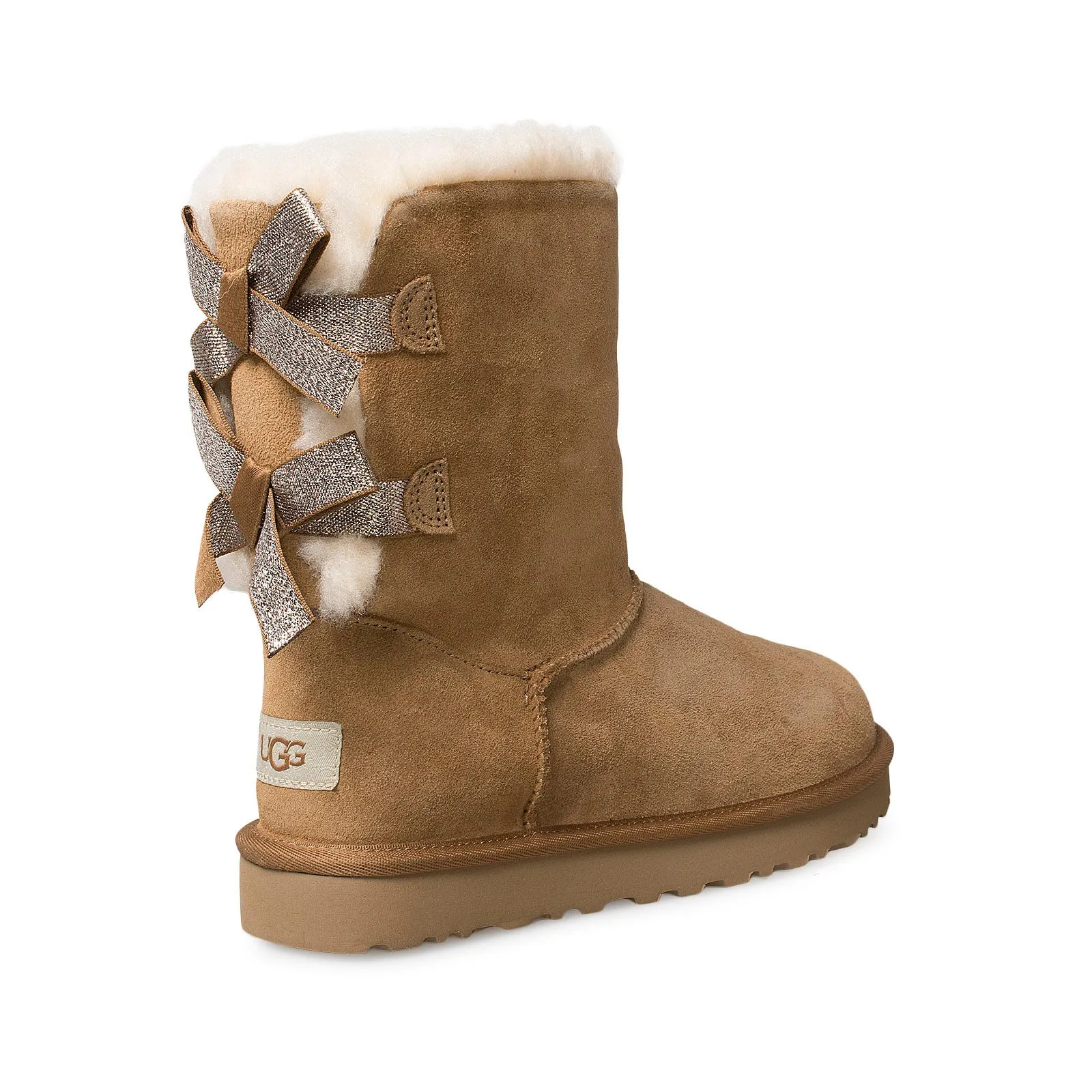 UGG Bailey Bow Sparkler Chestnut Boots - Women's